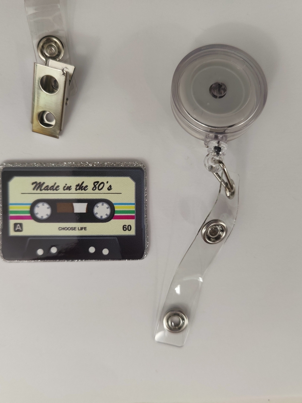 Handmade Badge Reel- Made In The 80s$